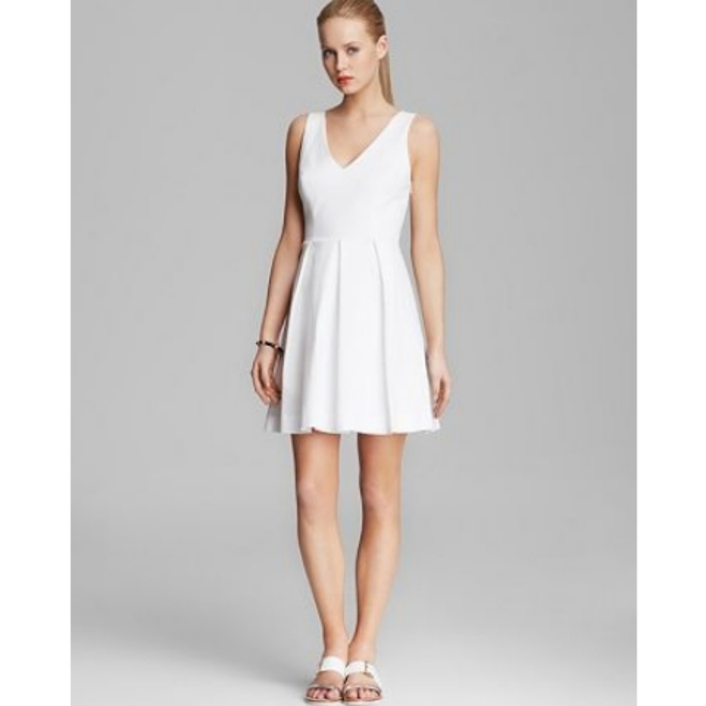 Joie Bessina White Fit and Flare Dress
